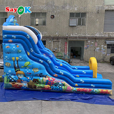 Коммерческие надувные водные горки Игры на открытом воздухе Большие надувные горки с съемными водными горками для детей