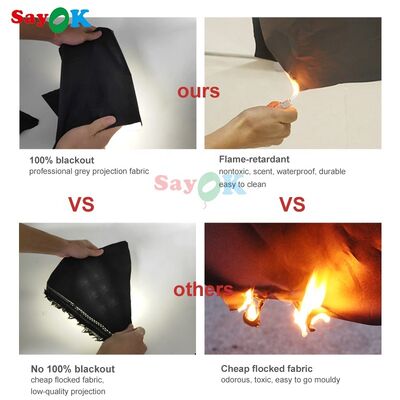 Коммерческий открытый портативный планетарий Надувный купольный шатер 3d Надувный купол Астрономический купол Галактический шатер