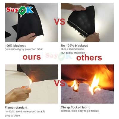 Надувной кинотеатр Sayok 7 м, надувной планетарий для проекции планеты, купол для школ, образования, мероприятий на открытом воздухе, дома