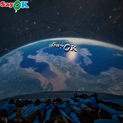 Черный проекционный купольный шатер надувный кинозал шатер мобильный планетарий для школы