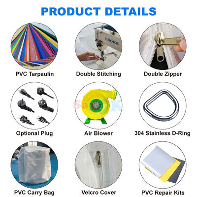 Sayok Free 3D Design PVC Tarpaulin Большие Надувные Здания Гигантский Спортивный Стадион Надувная Палатка