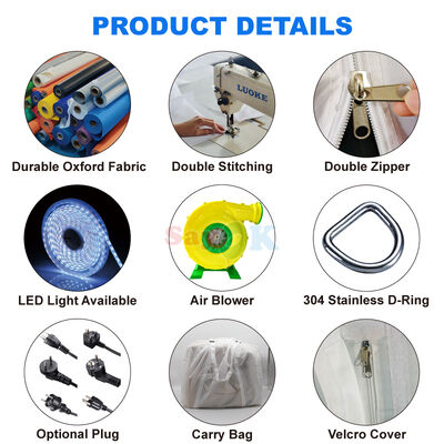 Sayok OEM ODM Толстый Оксфордский ткань Гигант 10 на 10 м воздушный шатер Надувная палатка для рекламы