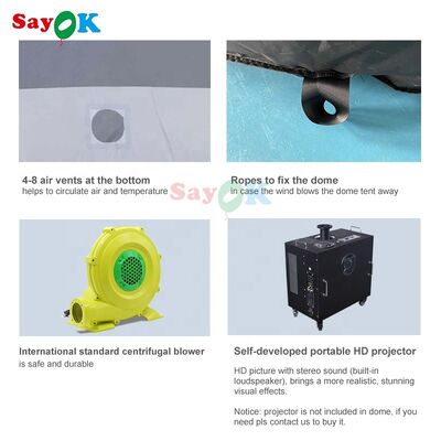 Надувной купольный тент для астрономии в школе Sayok, надувной проекционный планетарий, планетарий-купол