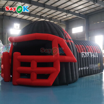 Customized Size Durable 210D Oxford Cloth Inflatable Football Helmet Tunnel Tent with Easy Setup