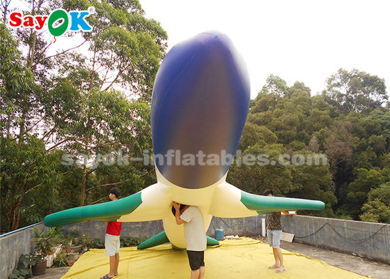 Продукты РОХС изготовленные на заказ раздувные, модель самолета ПВК в 10 метров раздувная для дисплея выставки