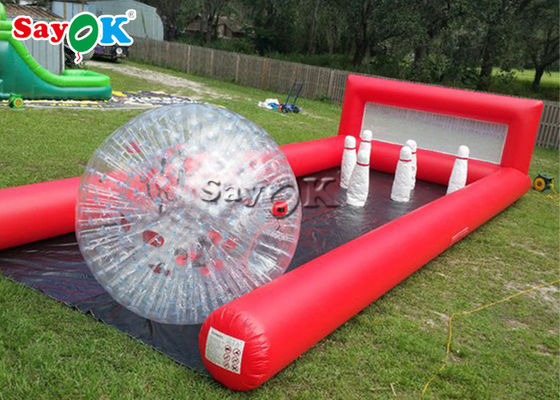 Игры спорт PVC раздувной игры 0.6mm боулинга раздувные определяют штифты с полукруглой головкой боулинга майн человеческие для на открытом воздухе события