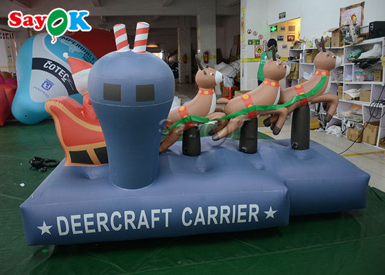 Три надувных рождественских украшения с оленями