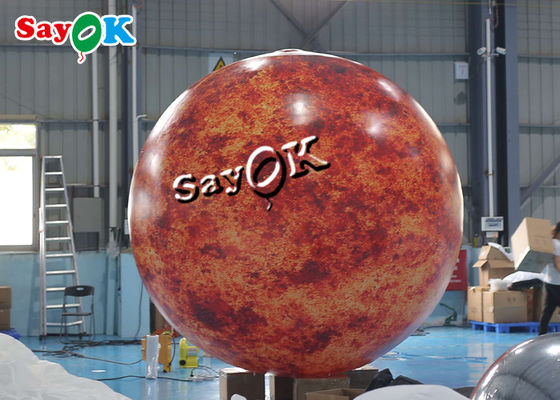 Крупный план украшения этапа концерта раздувной освещая большой горя Солнце на ночь партии