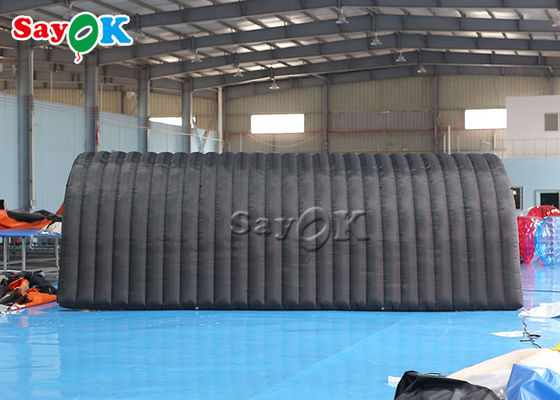 Надувная палатка для иглу черная 210D Оксфордская ткань Надувная палатка для тоннеля для выставки