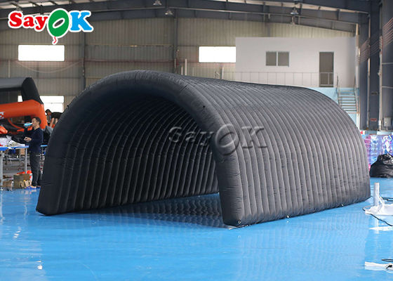 Надувная палатка для иглу черная 210D Оксфордская ткань Надувная палатка для тоннеля для выставки