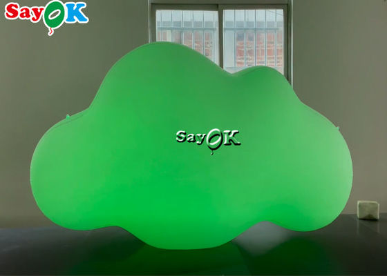 потолок продуктов 210D Оксфорда изготовленный на заказ раздувной вися воздушный шар облака PVC со светами СИД