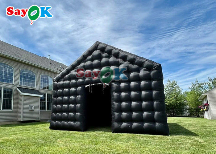 Черный диско надувный свет Мобильный ночной клуб палатка портативная вечеринка светодиодное освещение для аренды надувных ночных клубов