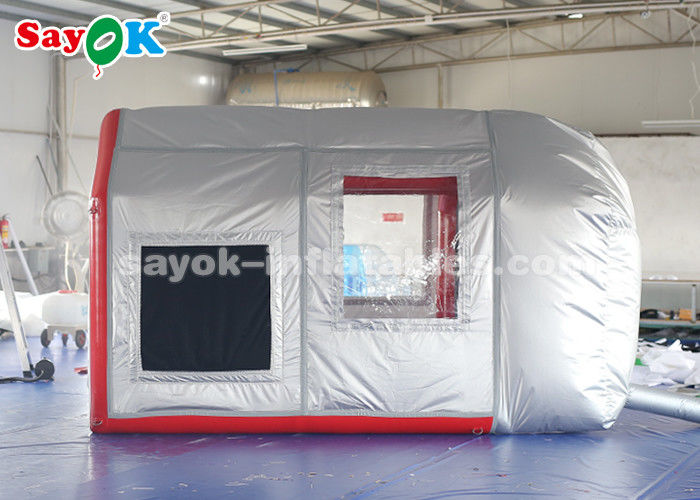 Надувная автомобильная палатка Мобильная надувная воздушная палатка для автомобильной парковки Рабочая станция с системой фильтрации