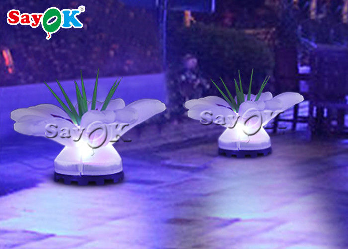 Изготовленное на заказ искусственное красочное украшение приведенное освещения цветка 1.5м раздувное