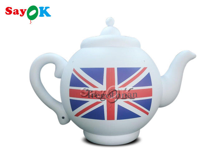 модель чайника 2m 6.6ft белая рекламируя загерметизированная воздухом раздувная с печатанием