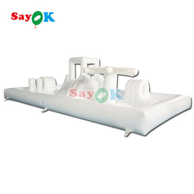 Специальное коммерческое оборудование для мягкой игры Белый плесеник надувный аквапарк скакалка замок